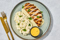 Jalapeño-Lime Cheddar Chicken with Spicy Cilantro Cauli "Rice"